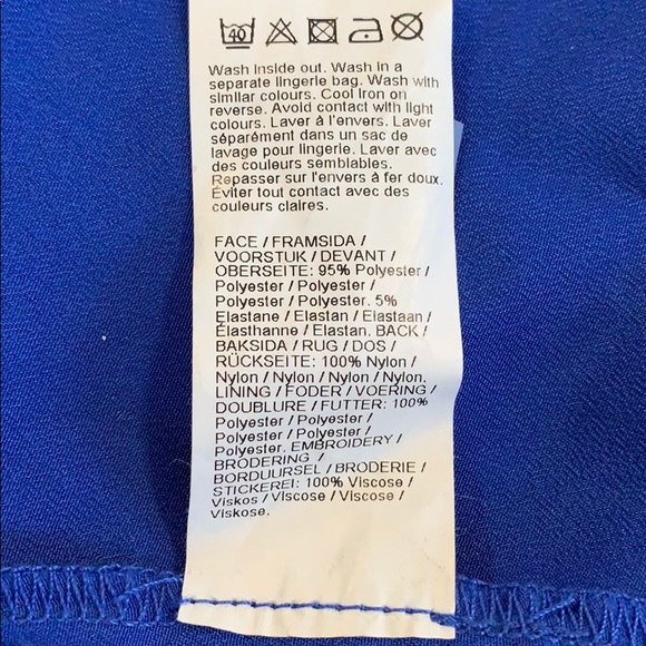 River island Mesh Bodycon Cobalt Blue Dress - Picture 7 of 8